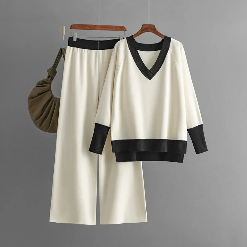 Zenon - Casual V-Neck Loose Set