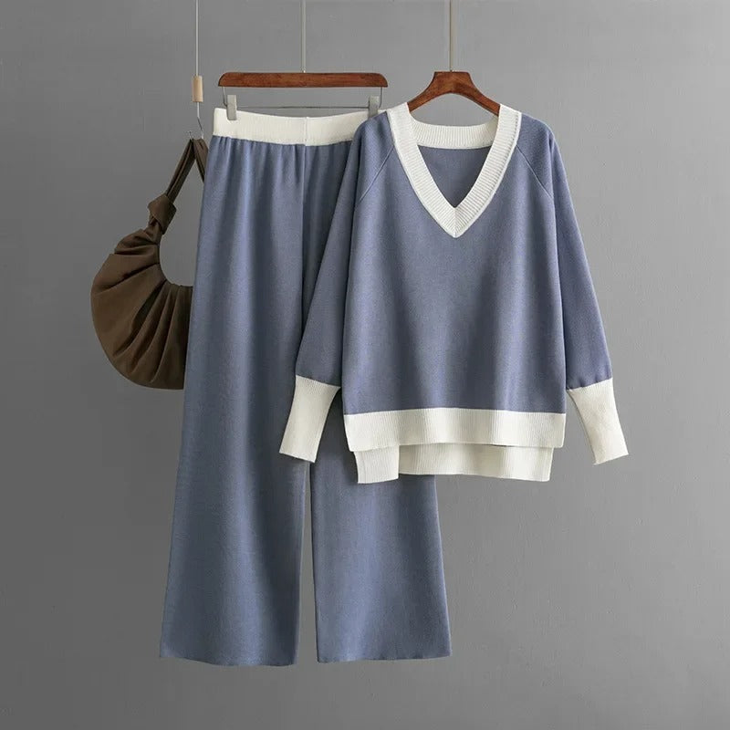 Zenon - Casual V-Neck Loose Set