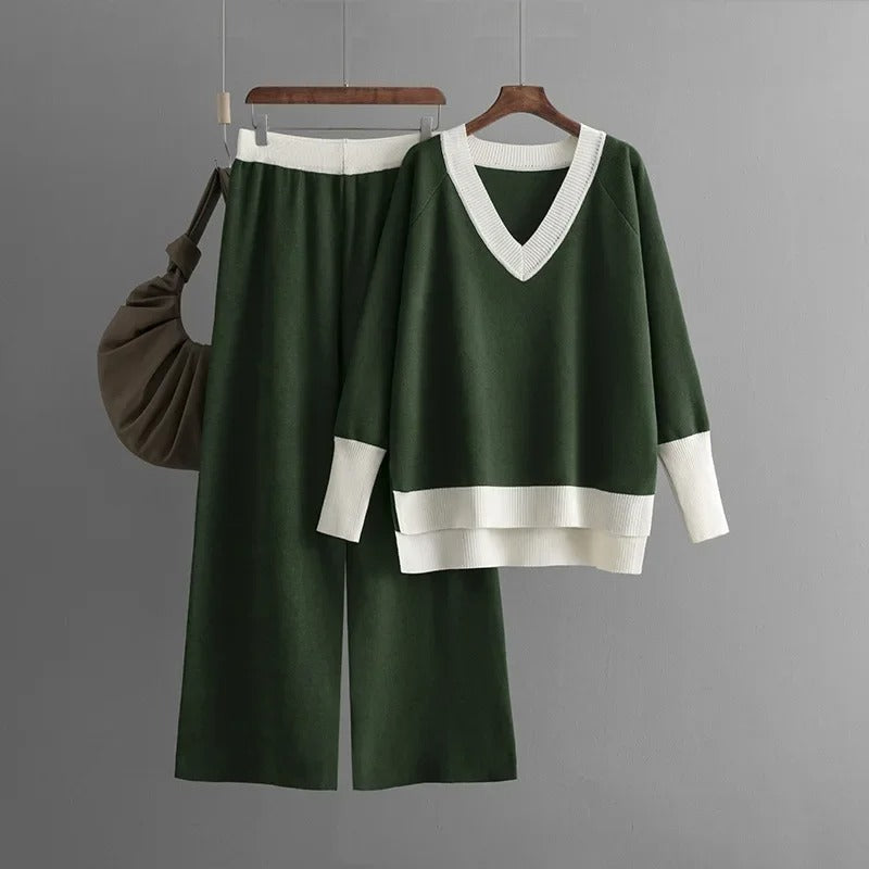 Zenon - Casual V-Neck Loose Set