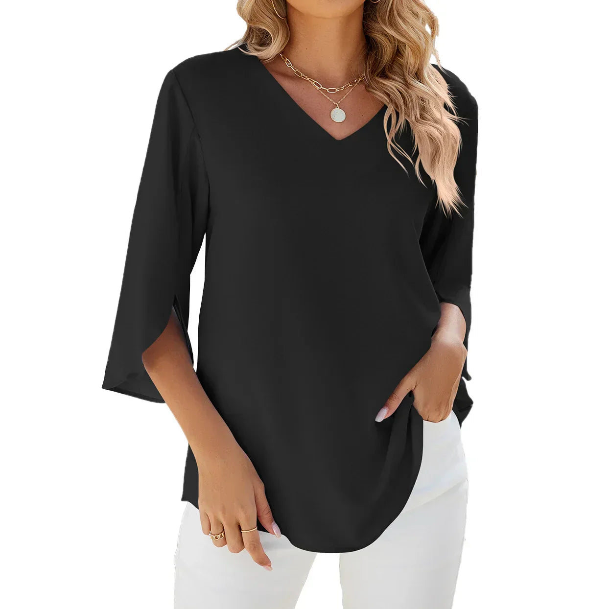 Zuella - Blouse with V-Neck