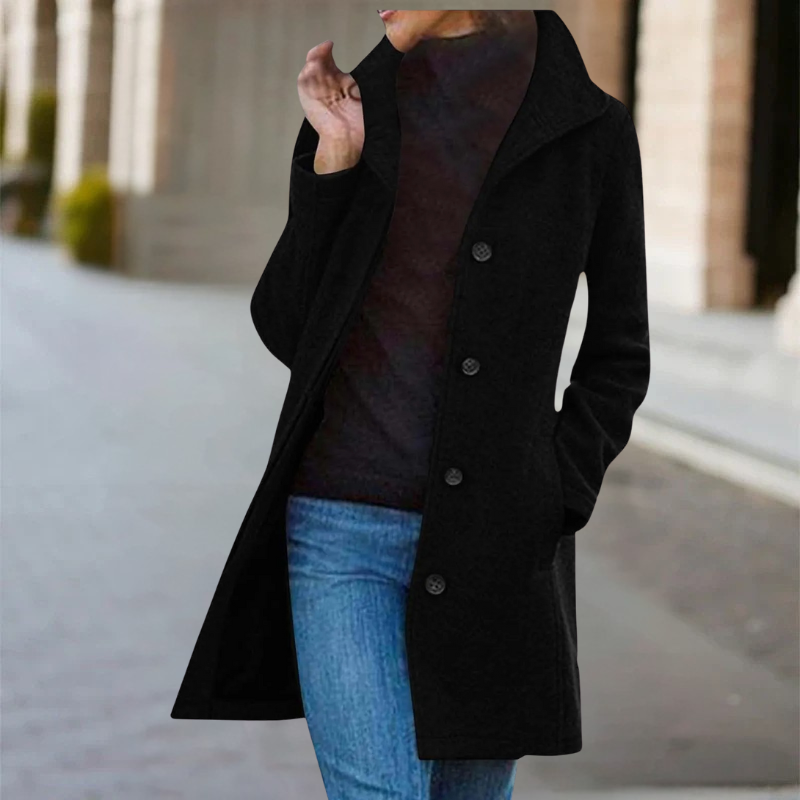 Zuleika – Warmer Winter Mid-Length Wool Coat