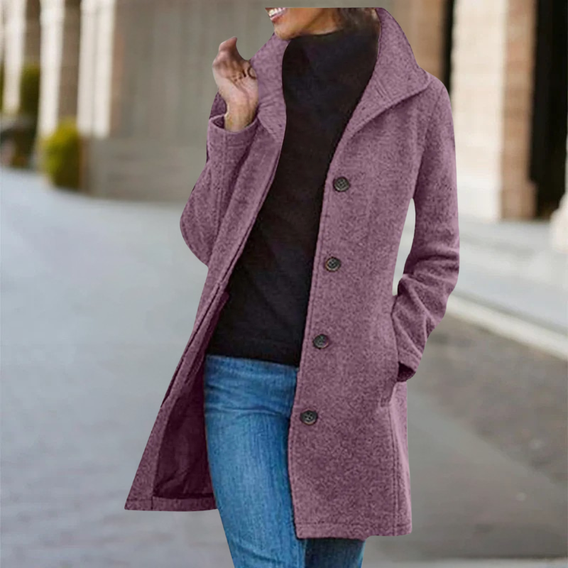 Zuleika – Warmer Winter Mid-Length Wool Coat