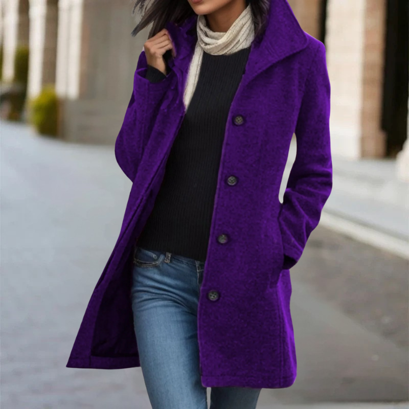 Zuleika – Warmer Winter Mid-Length Wool Coat