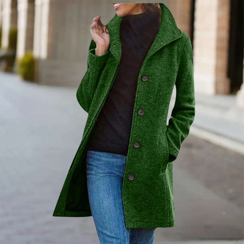 Zuleika – Warmer Winter Mid-Length Wool Coat