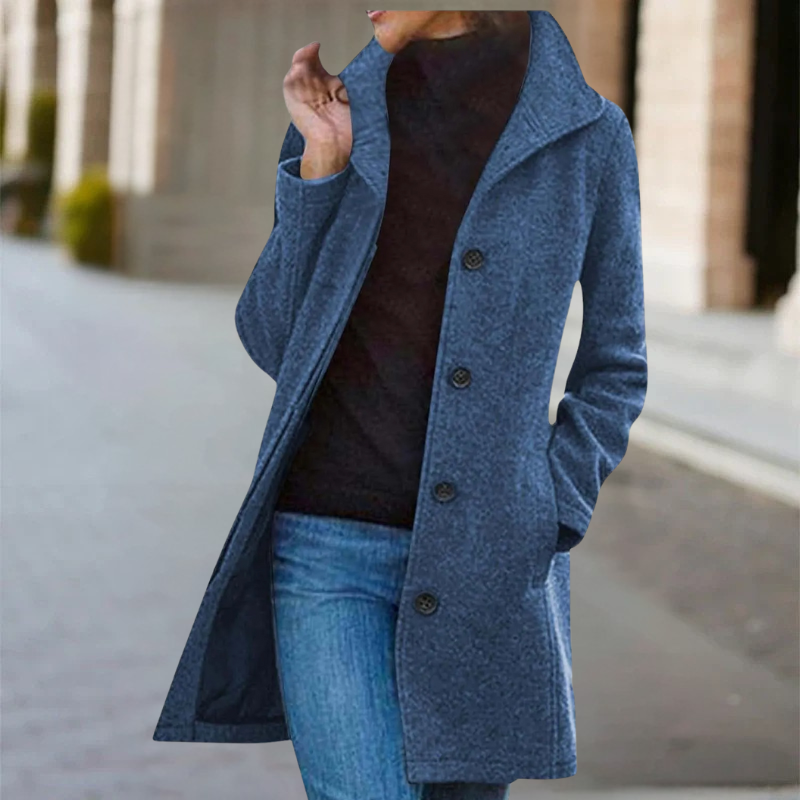 Zuleika – Warmer Winter Mid-Length Wool Coat