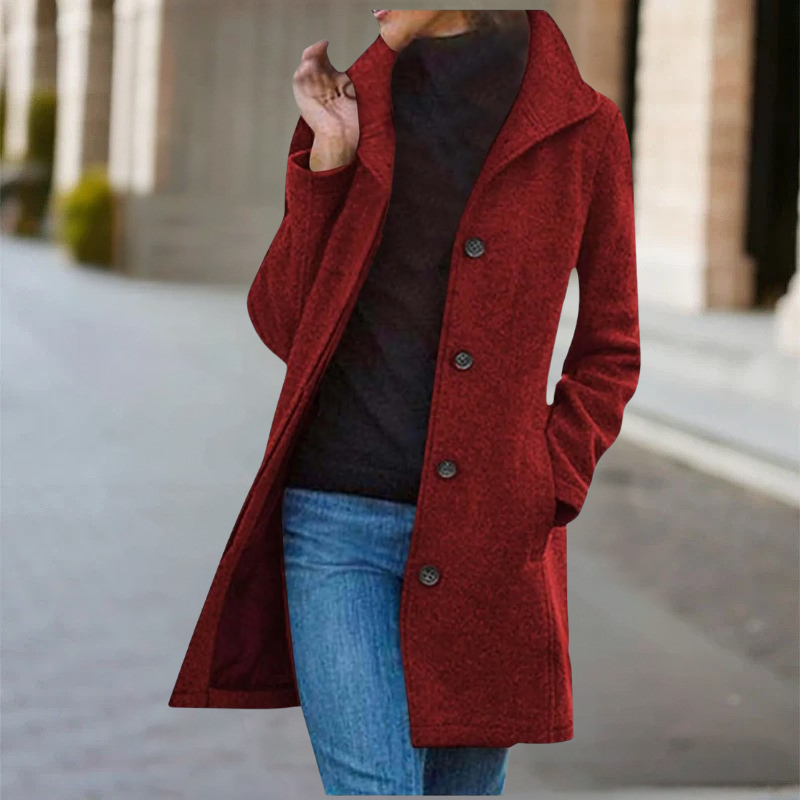 Zuleika – Warmer Winter Mid-Length Wool Coat