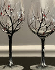 TreeScape – Four Seasons Hand-Painted Tree Wine Glasses