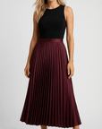 Grace Pleated Midi Skirt