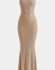 Serena Rhinestone Strap Maxi Dress