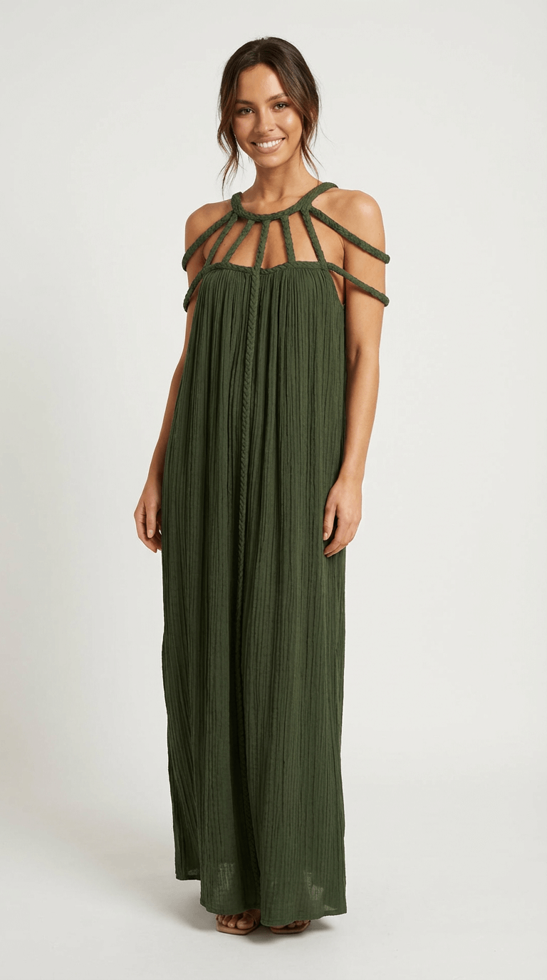 Aria Linen Maxi Dress