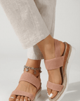Elora Stretch Platform Sandals