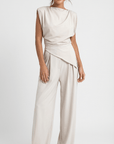 Claire Draped Two-Piece Set