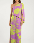 Rosie Printed One-Shoulder Maxi Dress