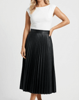 Grace Pleated Midi Skirt