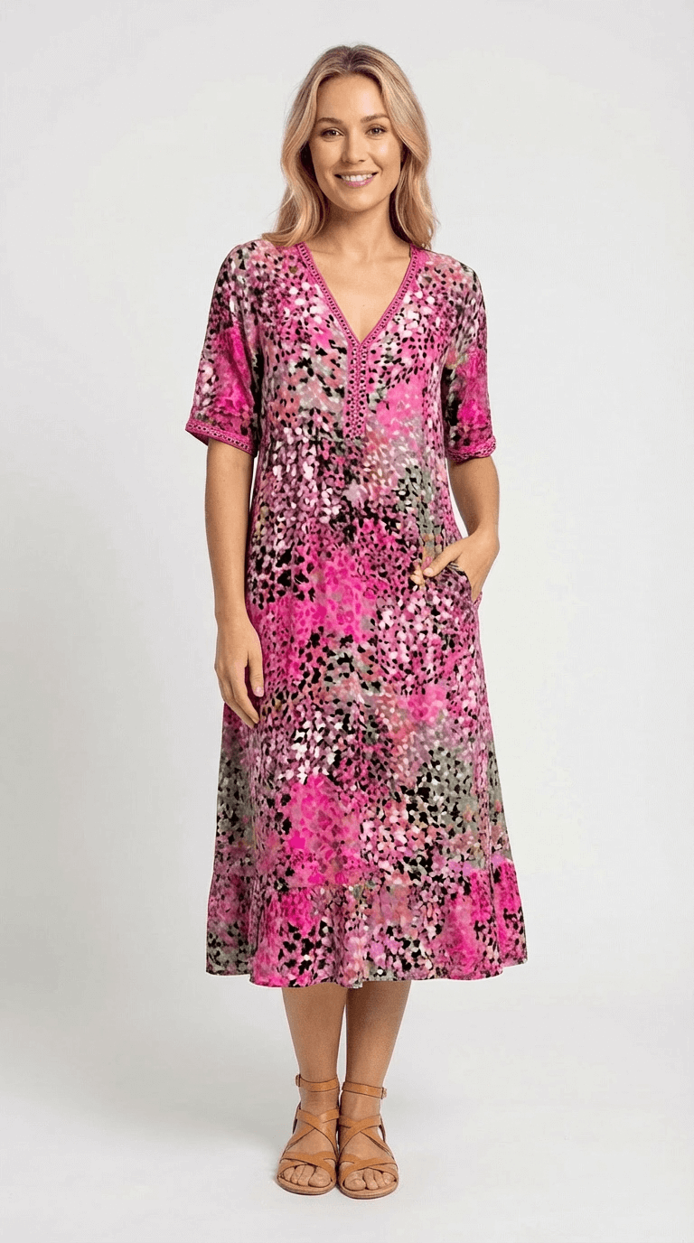 Adalyn Floral Midi Dress