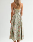 Freya Floral Corset Midi Dress