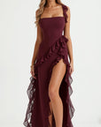 Susan Ruffled Maxi Dress