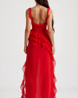 Susan Ruffled Maxi Dress