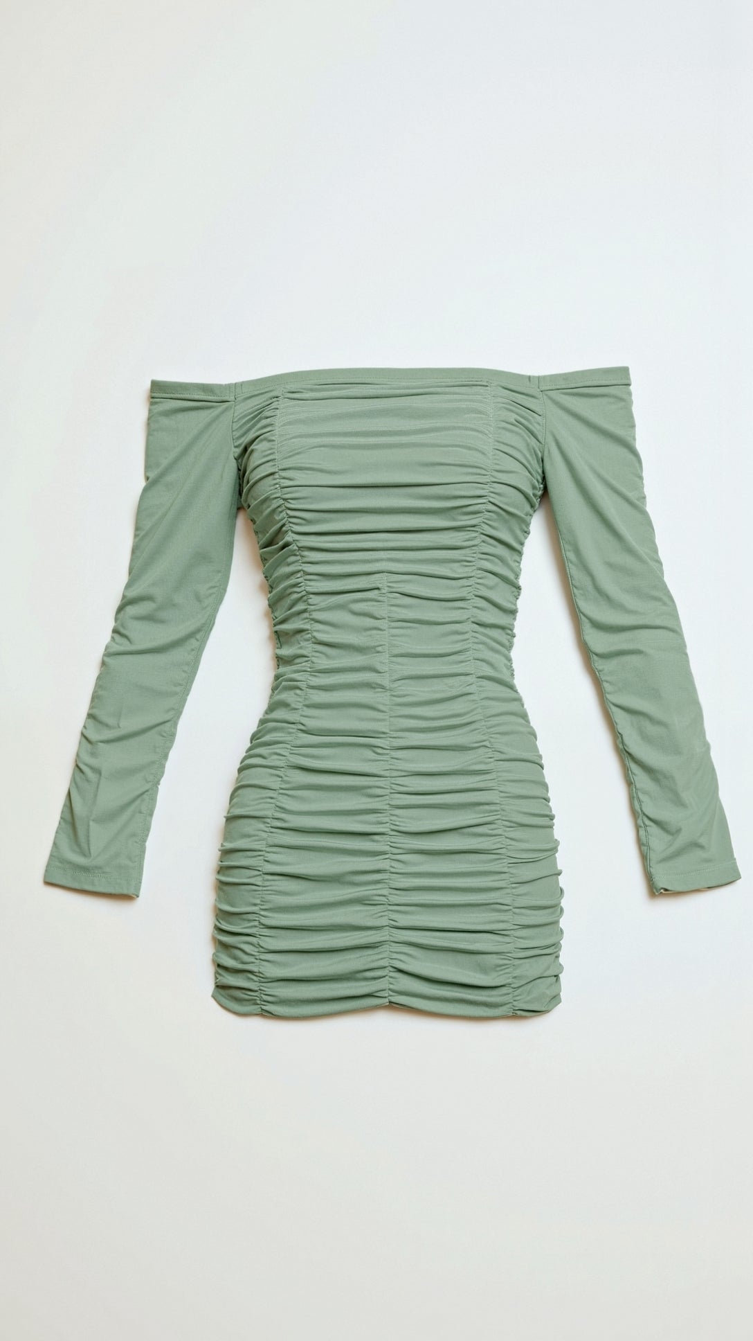 Adalyn Off-Shoulder Ruched Mini Dress